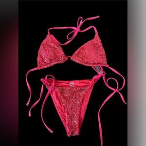 SHEIN Sequin Bikini Set